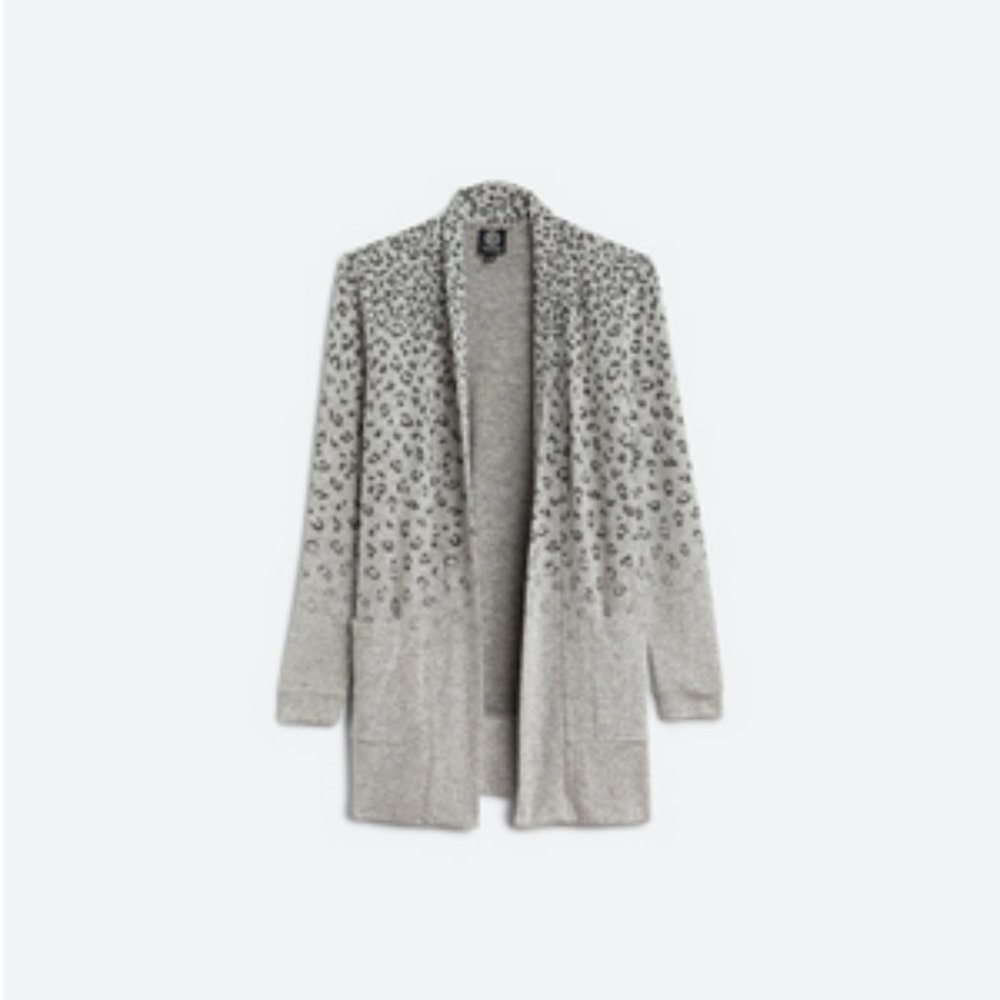 Bobeau Jemmy Brushed Open Pocket Cardigan (L)